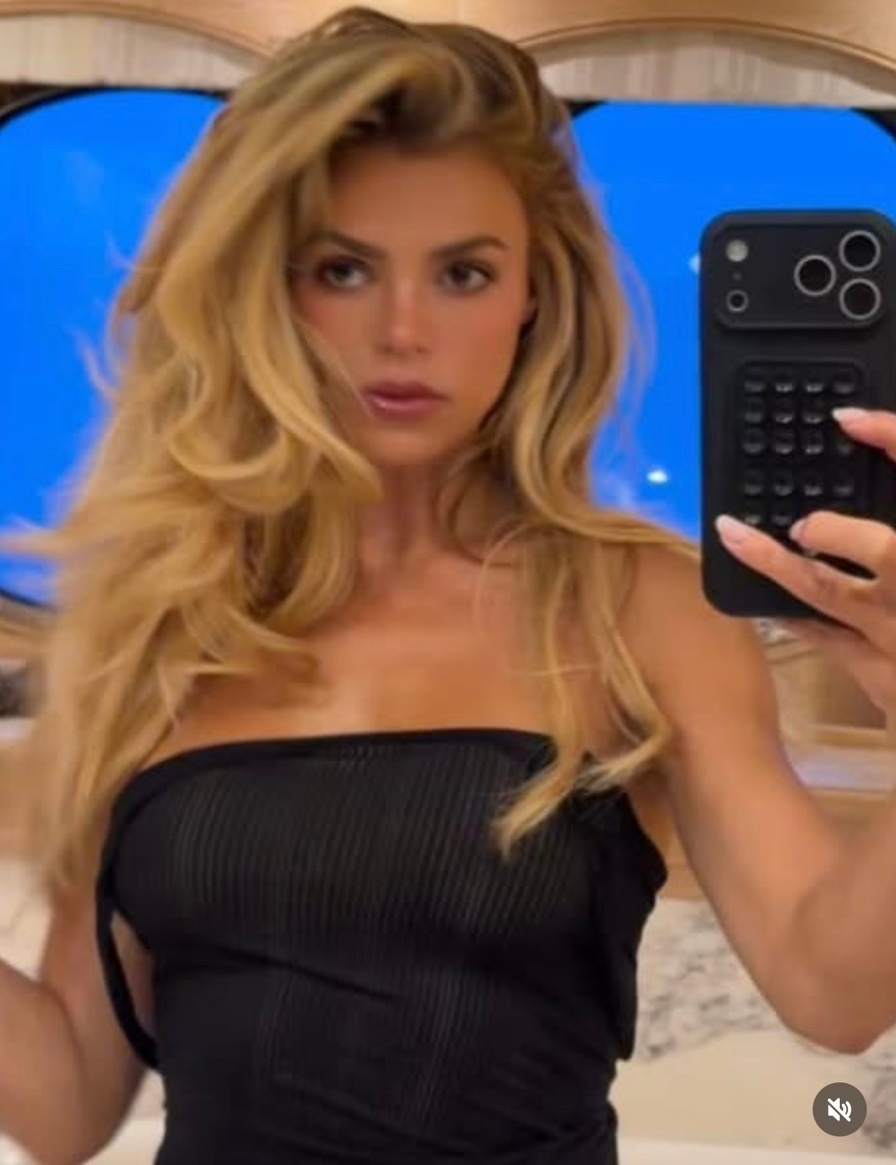 Brooks Nader's black butter soft pajama tank top ￼