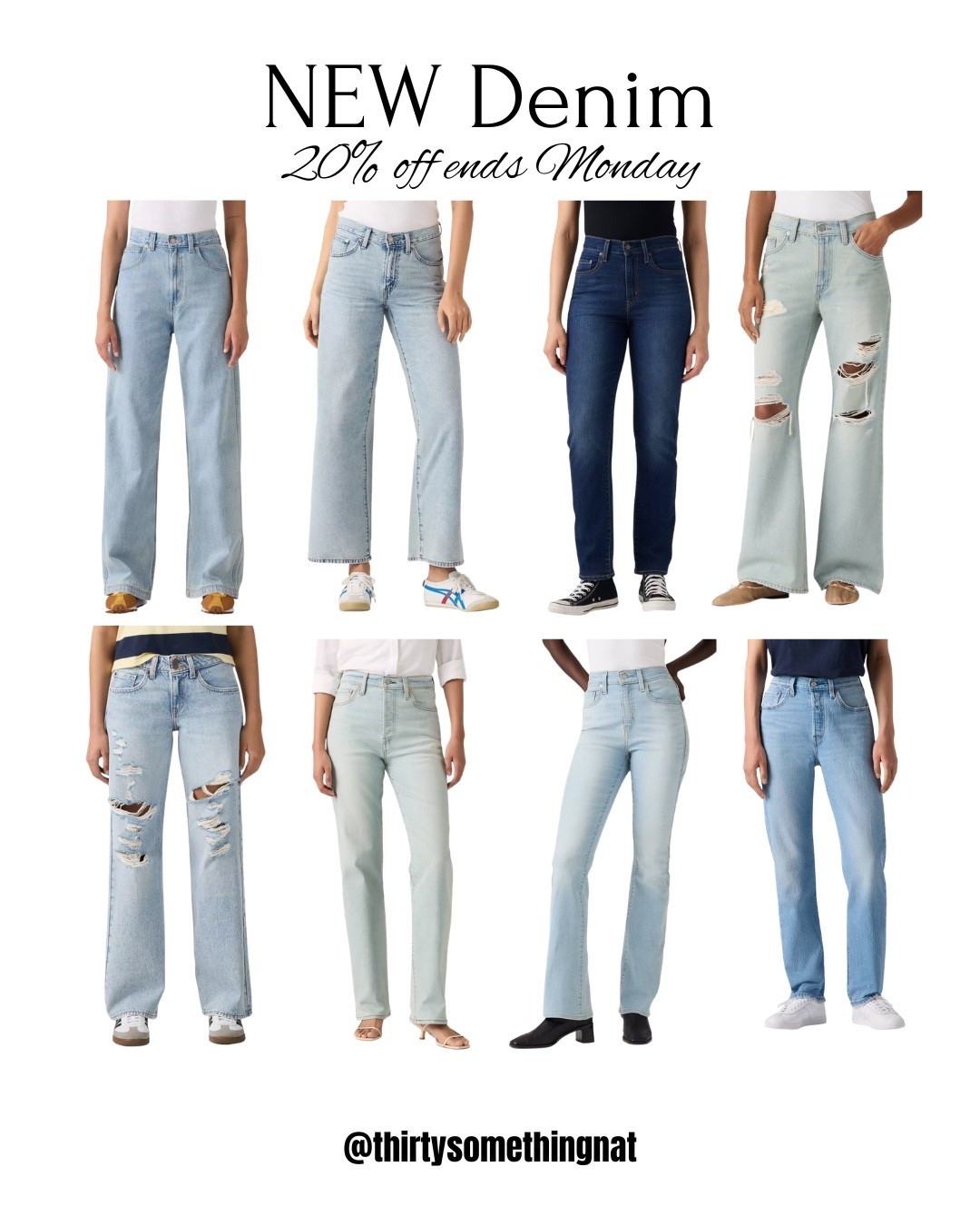 NEW Denim all 20% off until Monday!

Lovin these new styles of jeans  

#LTKootd #LTKgrwm #LTKSaleAlert