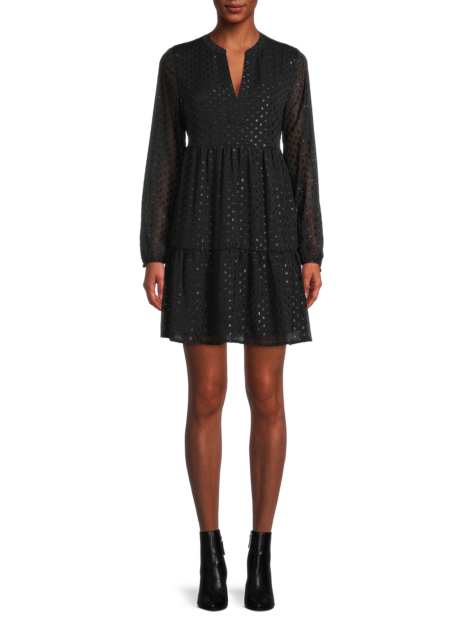 The Get Women's Tiered Midi Dress | Walmart (US)