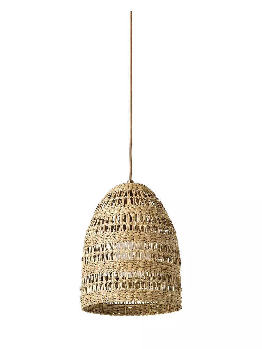 Bolinas Seagrass Bell Pendant | Serena and Lily