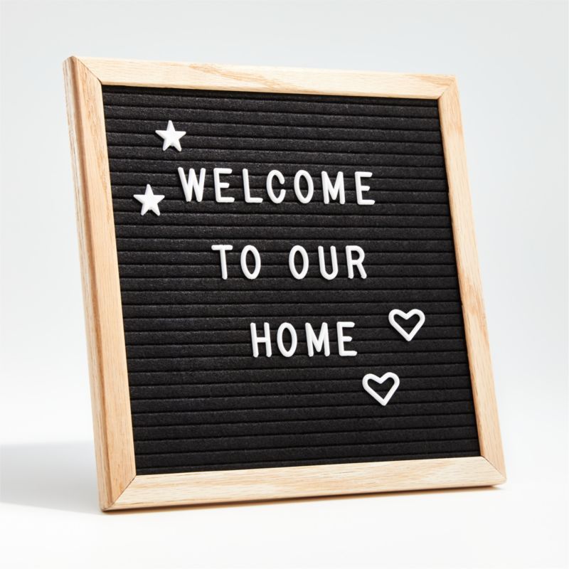 Framed Felt Letter Board + Reviews | Crate and Barrel | Crate & Barrel