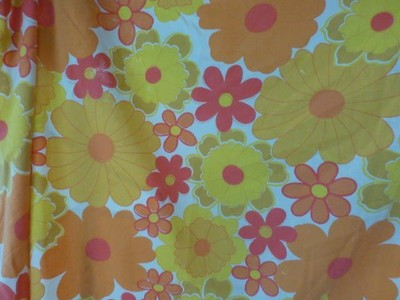 Vtg Flower Power wamsutta superlin Twin Flat sheet Hippie 70s mod | eBay US