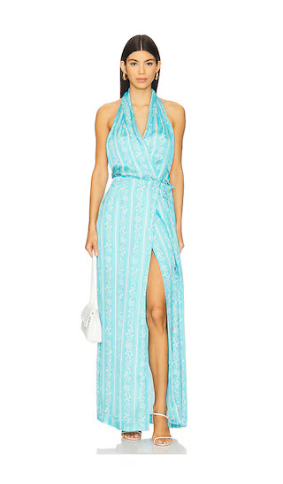 Alesia Dress in Turquoise | Revolve Clothing (Global)