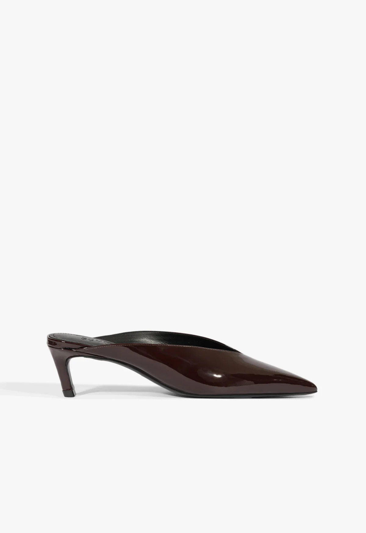 Loren Brown Mid Stiletto Heel Pump | SCHUTZ | Schutz (US)