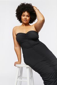 Plus Size Ruched Bodycon Midi Dress | Forever 21 | Forever 21 (US)