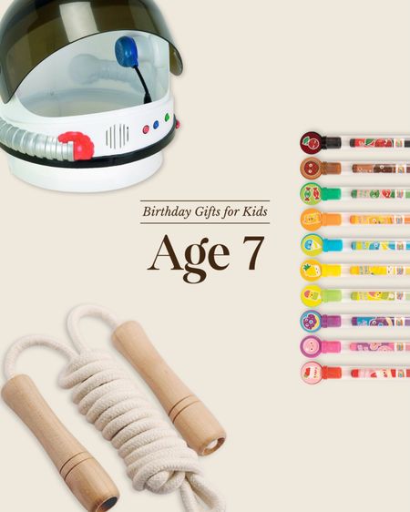 Birthday gifts for kids: age 7 - find the full guide at ChrisLovesJulia.com 

Jump rope, colored pencils, astronaut helmet

#LTKKids #LTKFamily #LTKGiftGuide