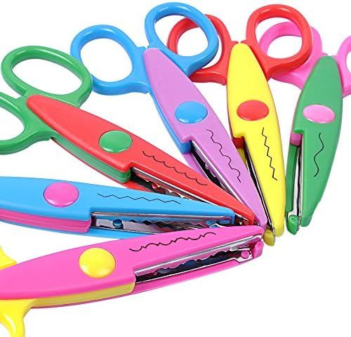 UCEC 6 Colorful Decorative Paper Edge Scissor Set, Great for Teachers, Crafts, Scrapbooking, Kids... | Amazon (US)