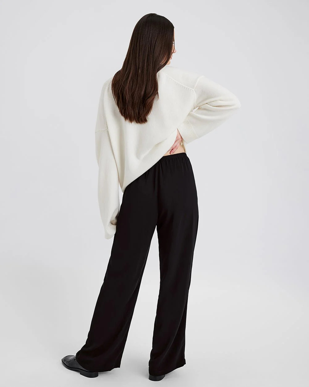The Monaco Pant in Noir | Solid & Striped