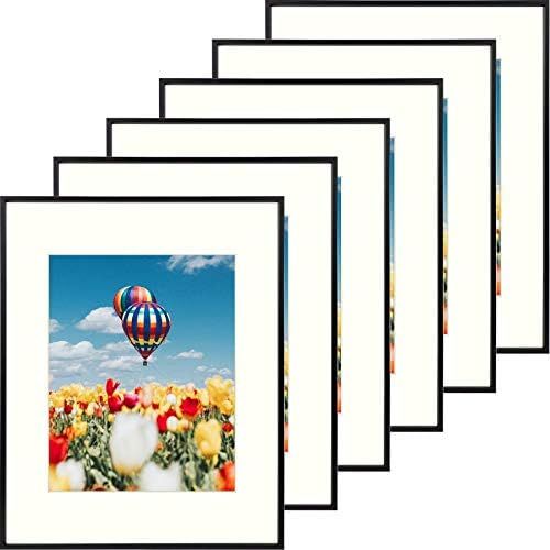 Golden State Art, 16x20 Classic Satin Aluminum Photo Frame with Ivory Color Mat for 11x14 Photo, ... | Amazon (US)