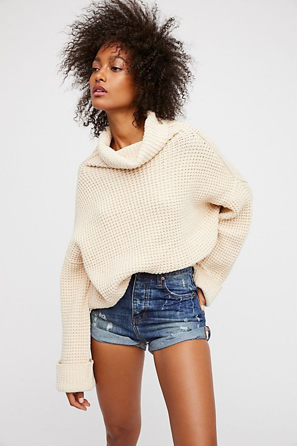 High-Rise Bandit Denim Shorts | Free People (Global - UK&FR Excluded)