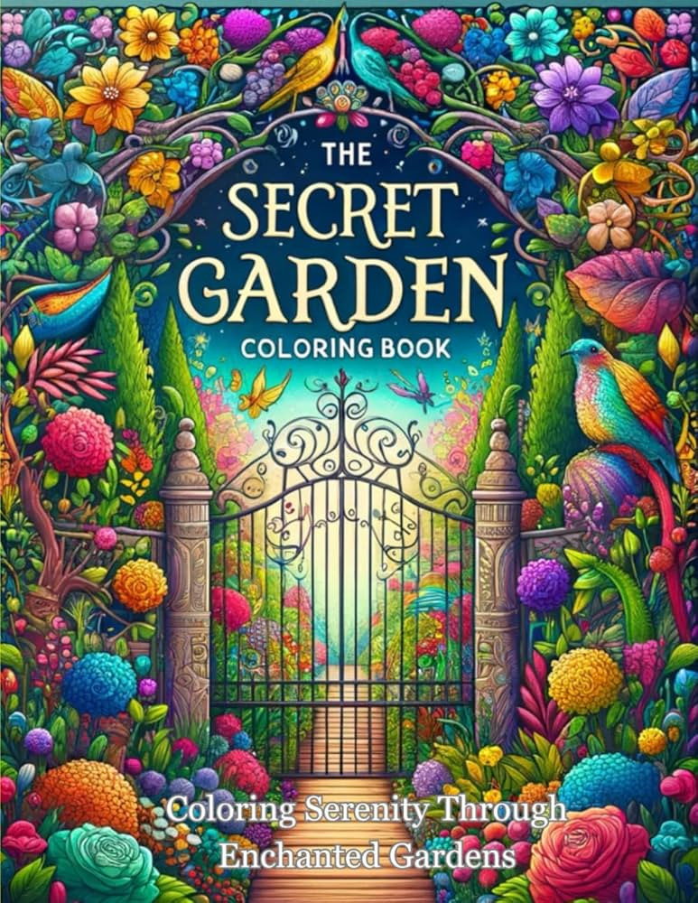 Secret Garden Coloring Book – Coloring Serenity Through Enchanted Gardens – Anxiety and Stres... | Amazon (US)