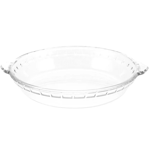 8 Inch Glass Pie Plate Pie Baking Dishes Transparent Microwave Oven Plate for Household Kitchen | Walmart (US)