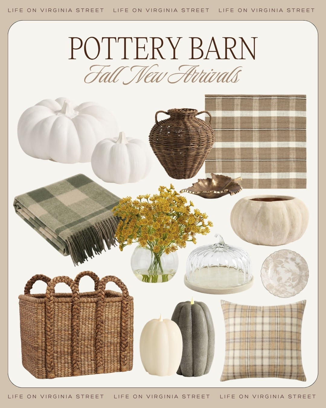 Pottery barn fall new arrivals! 🍂

pottery barn fall new arrivals, pottery barn fall, pottery barn fall 2026, pottery barn fall collection, pottery barn new arrivals, pottery barn home decor, pottery barn fall decor, fall new arrivals, fall home decor, autumn home decor, fall decorating ideas, fall home inspiration, fall home refresh, cozy fall home, elevated fall decor, timeless fall decor, traditional fall decor, classic fall decor, vintage inspired fall decor, warm neutral fall decor, moody fall decor, designer fall decor, fall living room decor, fall entryway decor, fall dining room decor, fall kitchen decor, fall mantel decor, fall tabletop decor, fall entertaining, fall tablescape, fall throw pillows, embroidered pillows, Belgian linen pillows, fall throw blankets, faux fur throw, fall botanicals, faux fall stems, faux maple branches, faux oak branches, berry branches, hydrangea stems, dried florals, fall wreath, fall garland, decorative pumpkins, French glaze pumpkins, glossy green pumpkins, woven pumpkins, terracotta pumpkins, ceramic pumpkins, glass pumpkins, fall candles, pumpkin candles, autumn amber candle, ginger cider candle, harvest spice candle, citrus clove candle, flameless candles, taper candles, brass candle holders, antler candle holders, hurricane candle holders, fall lanterns, ceramic vases, handcrafted vases, decorative bowls, decorative trays, woven trays, fall wall art, fall table decor, fall dinnerware, stoneware dinnerware, Thanksgiving decor, harvest decor, warm wood decor, mixed metals, aged brass decor, chocolate brown decor, olive green decor, burgundy decor, amber decor, natural textures, collected home decor, New Traditional decor, English country decor, Ralph Lauren Home inspired, McGee and Co inspired, designer home finds, luxury home decor, fall home styling

#LTKSeasonal #LTKHome #LTKOver40