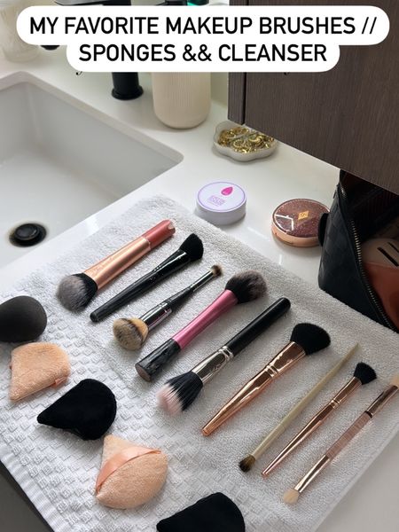 My go to makeup brushes, sponges & cleanser 
Also linked my favorite travel makeup bags 


#LTKTravel #LTKBeauty