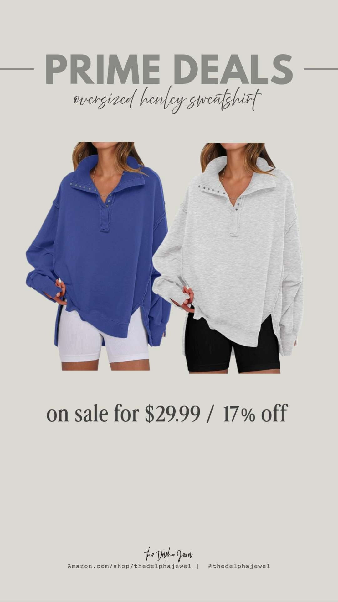 I have this oversized casual button up henley pullover in several colors and they are perfect for layering!  

 #LTKOver40 #LTKSaleAlert #LTKMidsize