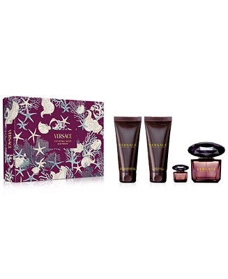 Versace 4-Pc. Crystal Noir Eau de Parfum Gift Set - Macy's | Macy's