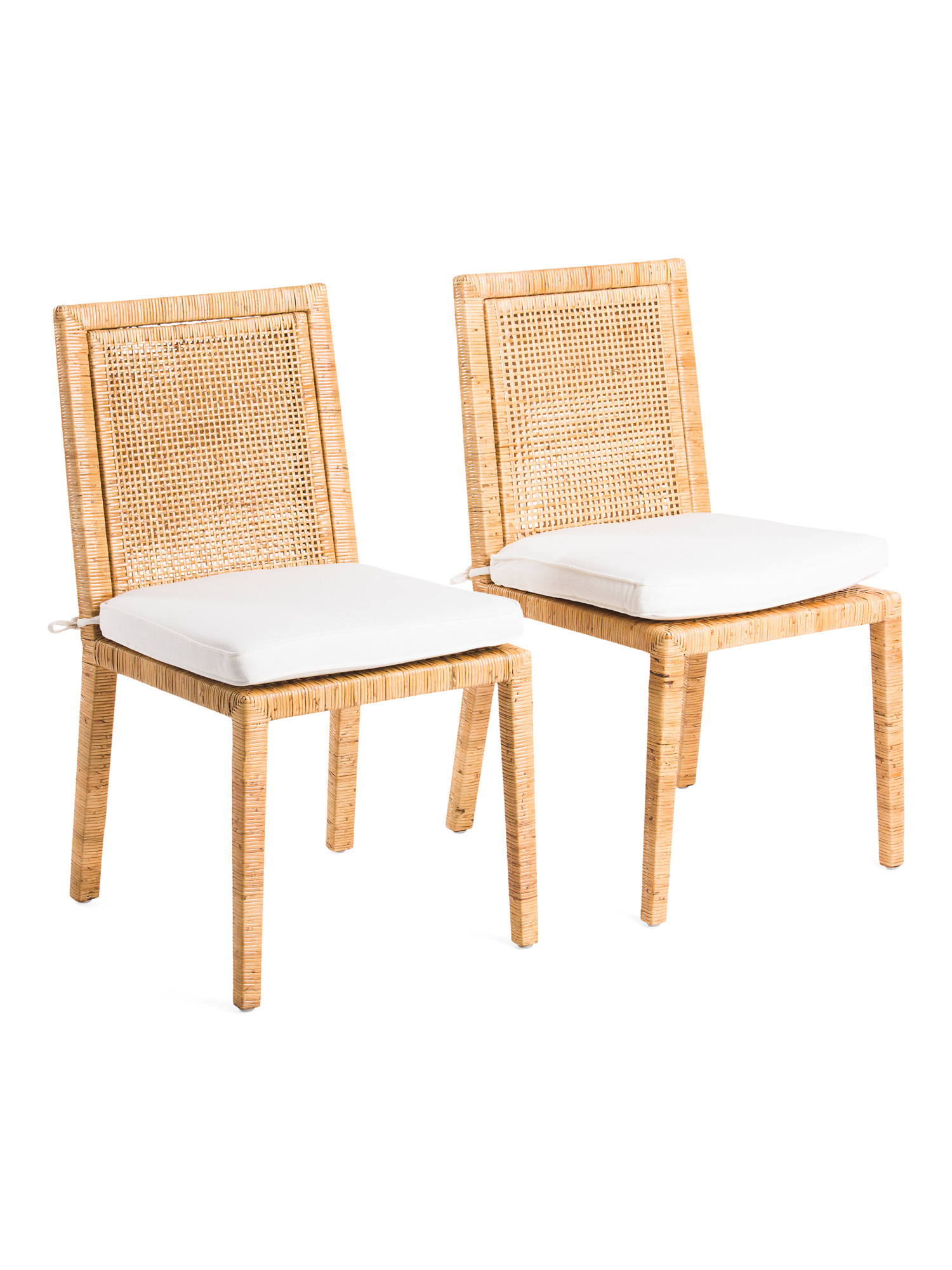 Set Of 2 Rattan Dining Chairs | TJ Maxx