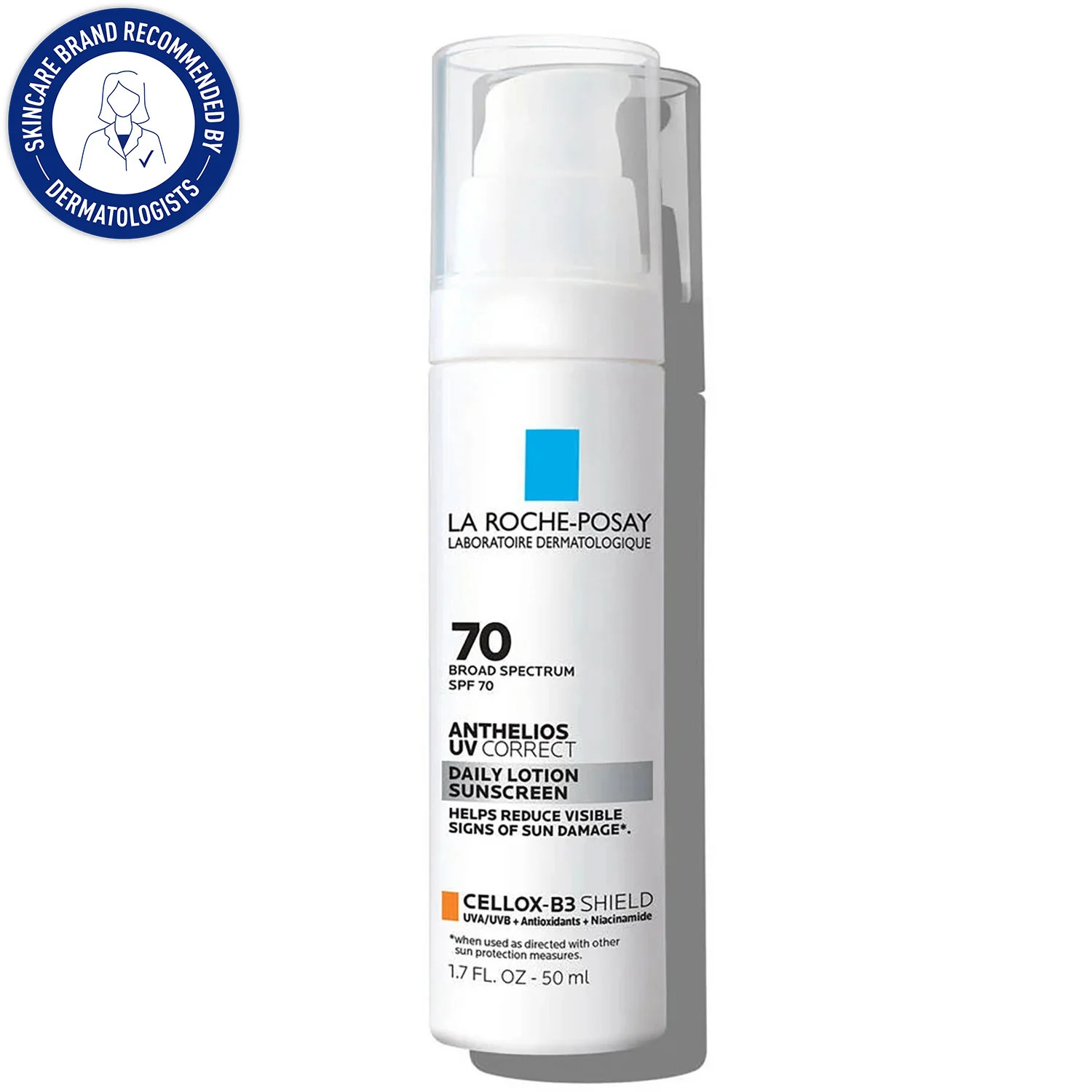 La Roche-Posay Anthelios UV Correct Face Sunscreen SPF 70 with Niacinamide, 1.7 fl oz | Walmart (US)