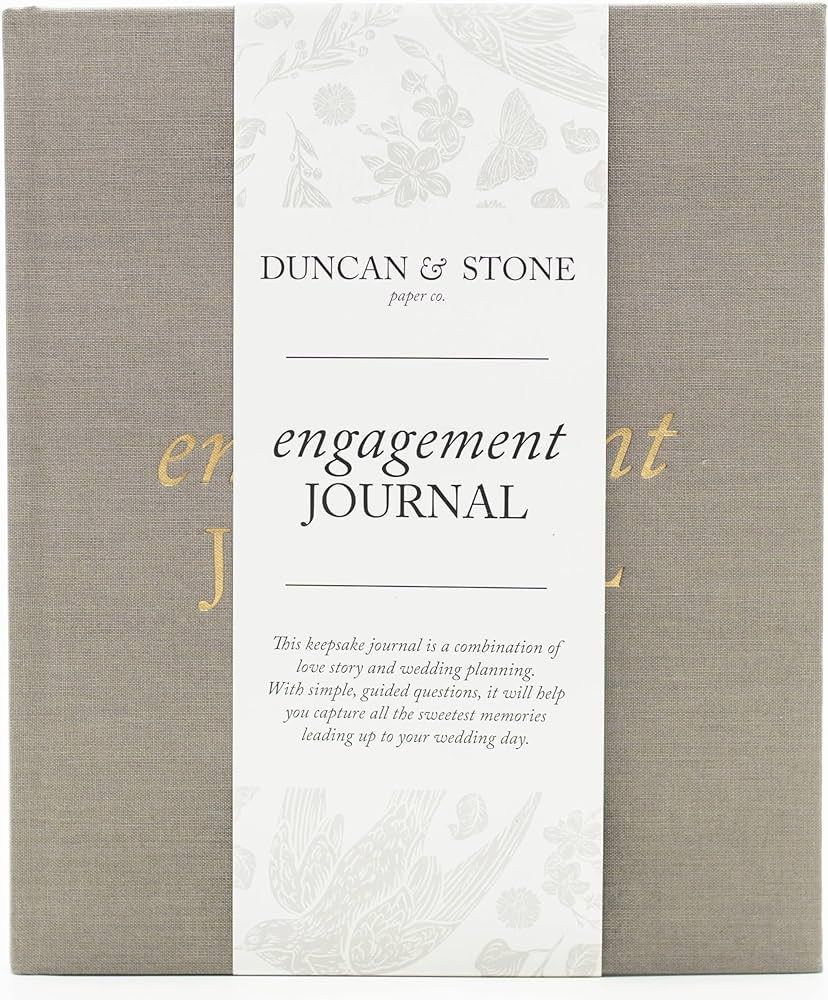 Engagement Journal for Couples (Taupe, 69 Pages) by Duncan & Stone - Wedding Planning Book and Or... | Amazon (US)