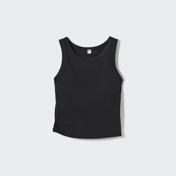 Ribbed Cropped Sleeveless Bra Top | UNIQLO (US)