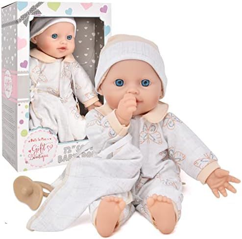 Amazon.com: 12 Inch Soft Body Baby Doll in Gift Box, 12 Inch Baby Doll with Pacifier, Blanket and... | Amazon (US)