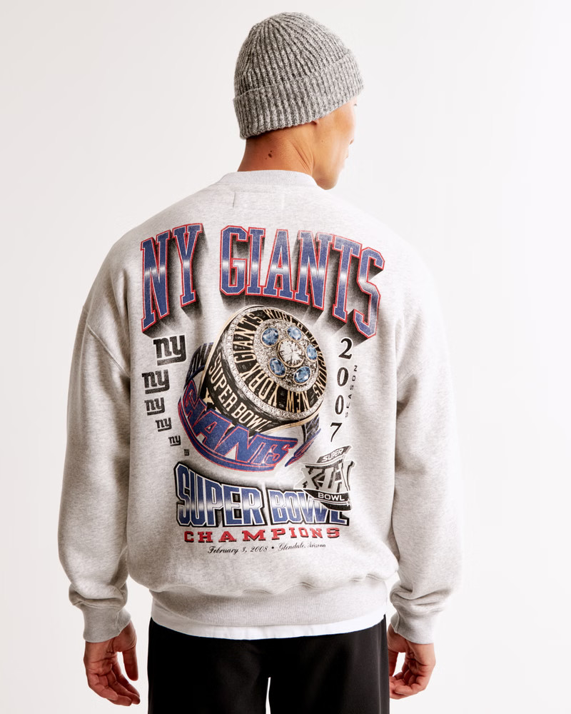 New York Giants Graphic Crew Sweatshirt | Abercrombie & Fitch (US)