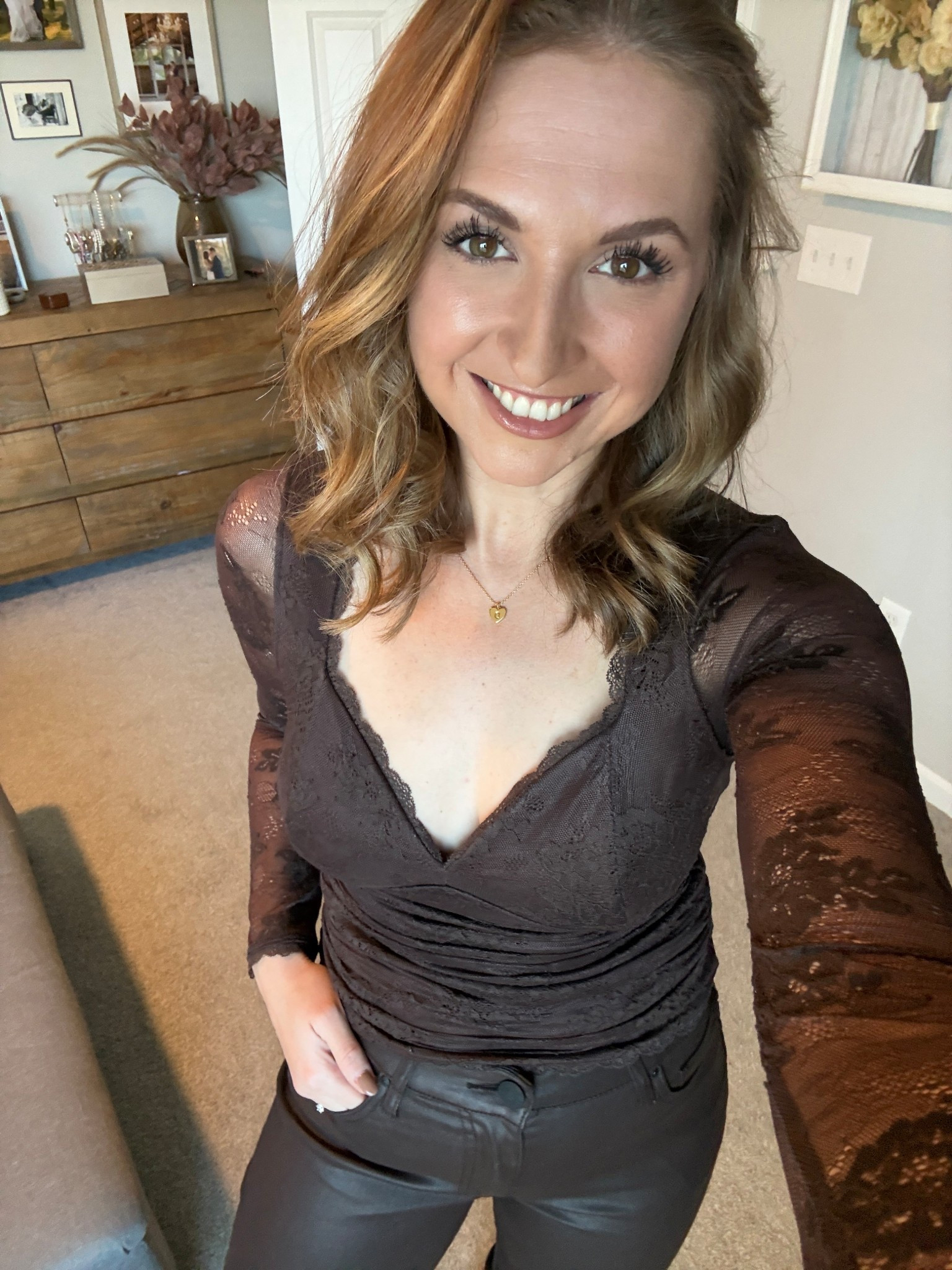 All the lacy details 🤎

#LTKParties #LTKFindsUnder100 #LTKSeasonal