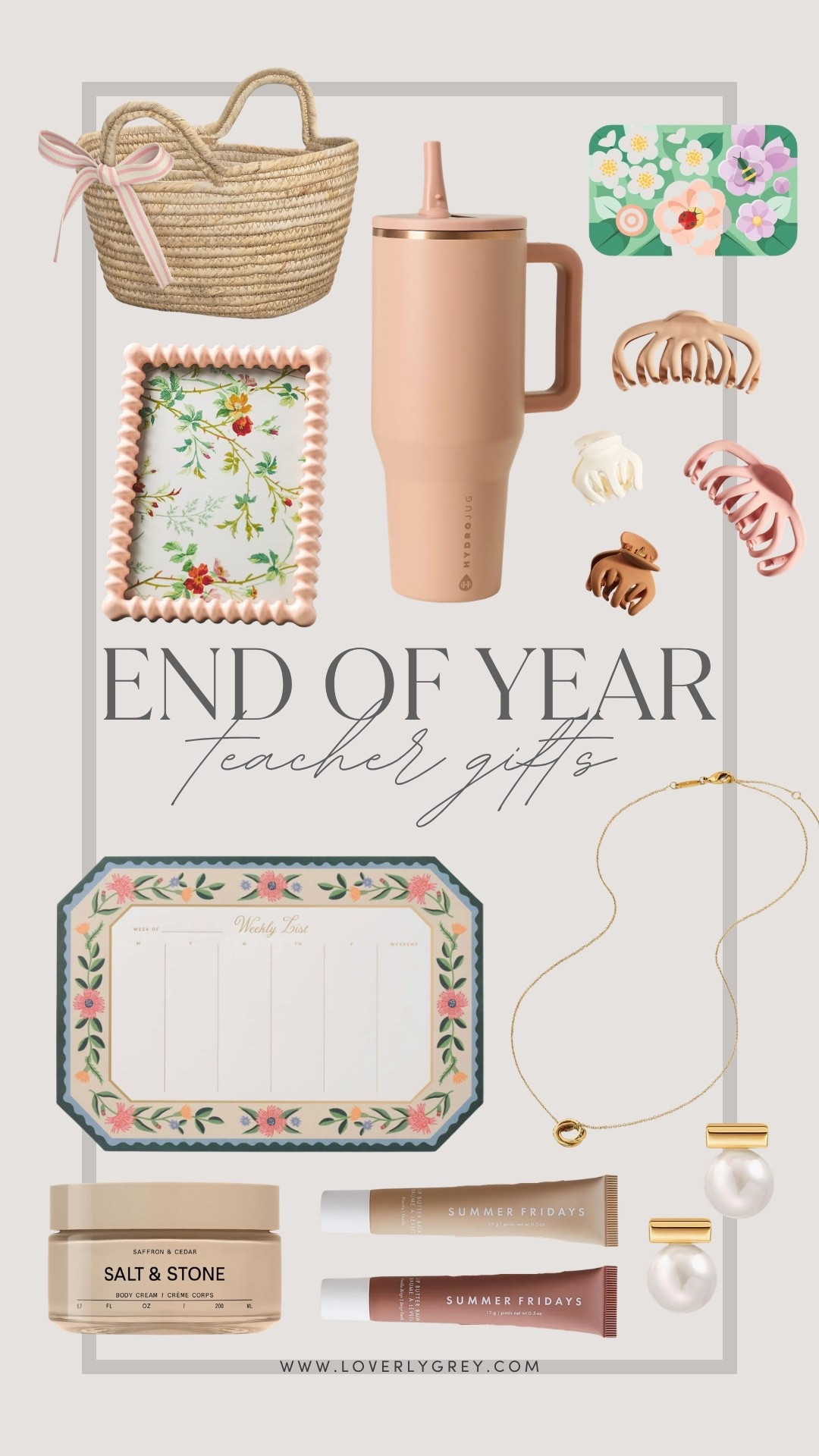 Here are some finds for an end of the year teacher gift! Any teacher would love to receive these!

Loverly Grey, end of year teacher gifts, teacher gift guide, teacher gift ideas 