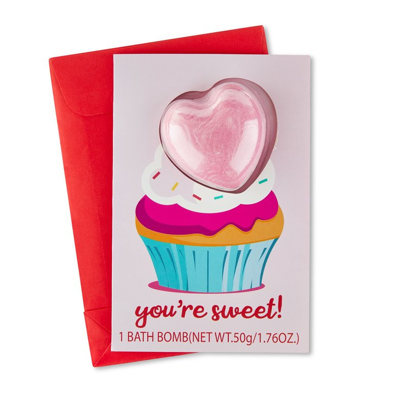 Valentine's Day Scented Pink Cupcake Bath Bomb by Way To Celebrate | Walmart (US)