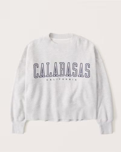 Women's 90s Sharkbite Calabasas Graphic Sweatshirt | Women's New Arrivals | Abercrombie.com | Abercrombie & Fitch (US)