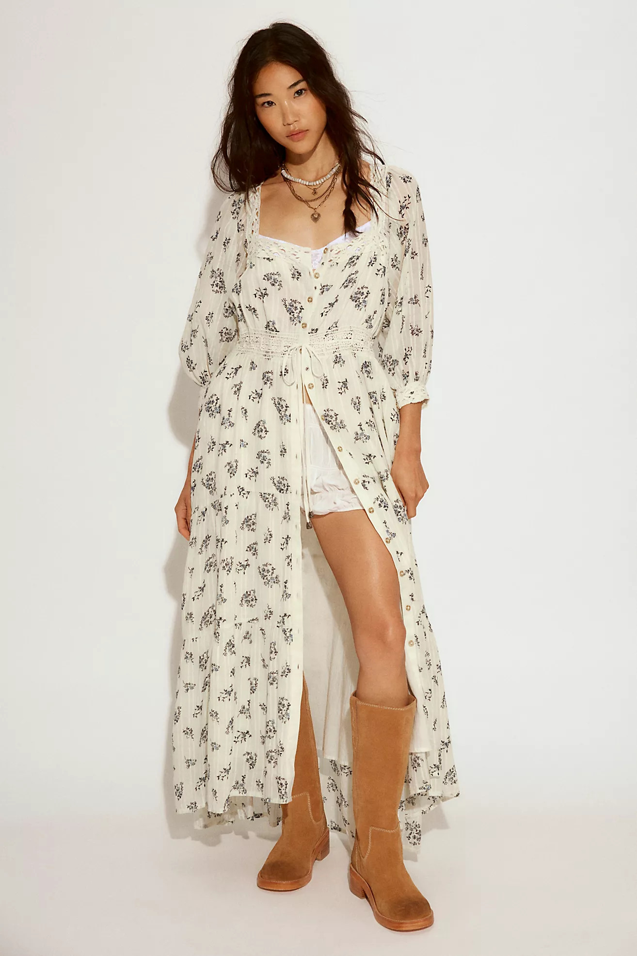 Morning Meadows Long-Sleeve Maxi Dress | Free People (Global - UK&FR Excluded)