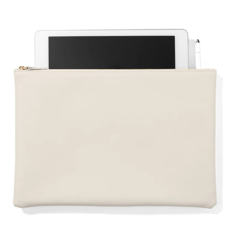 Slim Zippered iPad Case | Full grain leather Black Onyx | Leatherology