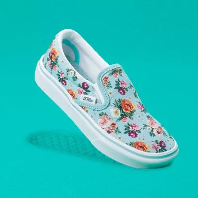Kids Garden Floral ComfyCush Slip-On | Shop Kids Shoes At Vans | Vans (US)