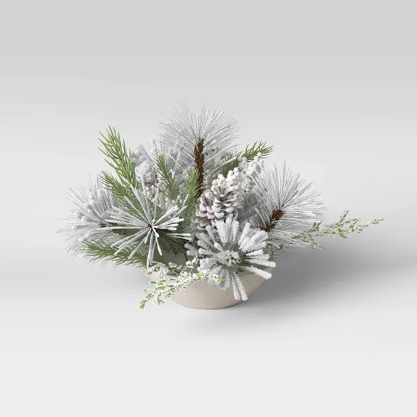 Heavy Flocked Arrangement - Threshold™ | Target