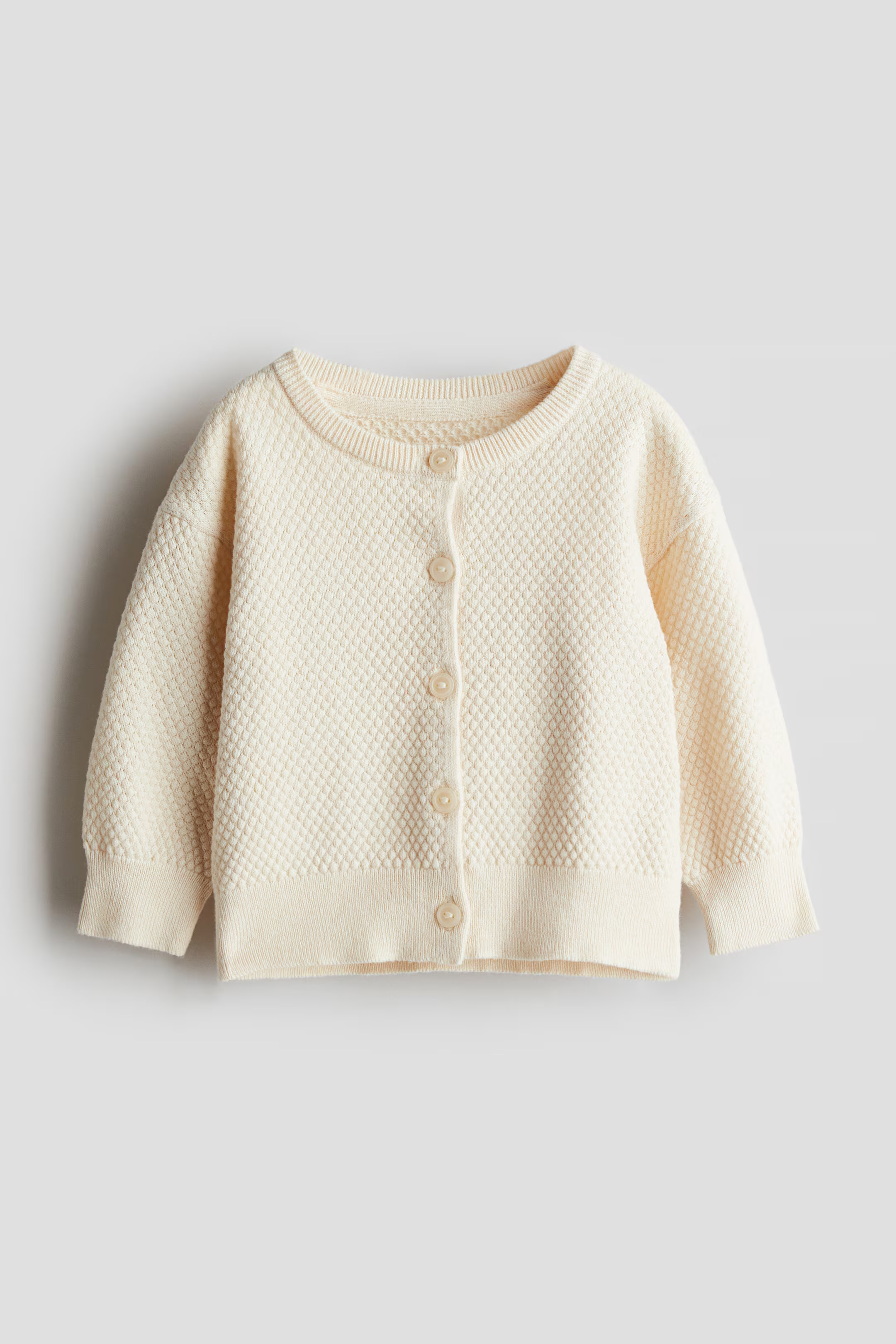 Pattern-knitted cotton cardigan | H&M (UK, MY, IN, SG, PH, TW, HK)