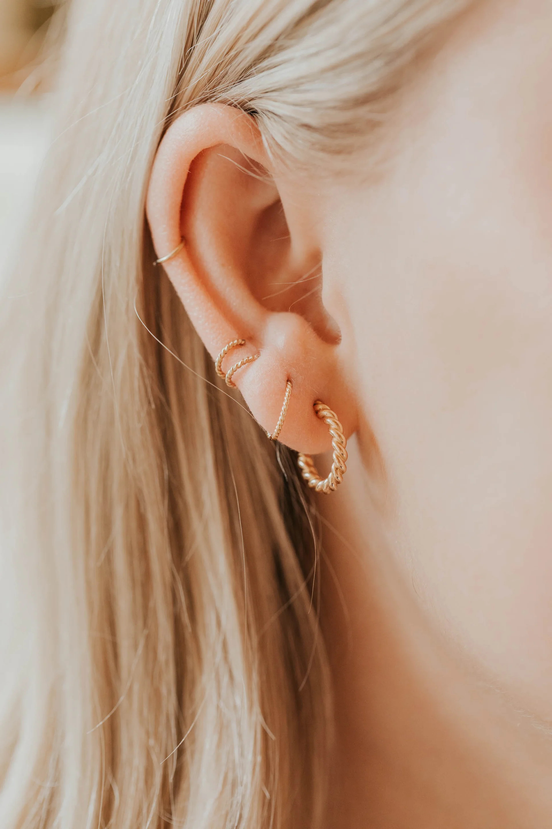 Twisted Tiny Hoops | Hello Adorn
