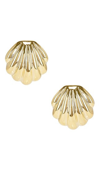 Heaven Mayhem Crown Earrings in Metallic Gold. | Revolve Clothing (Global)