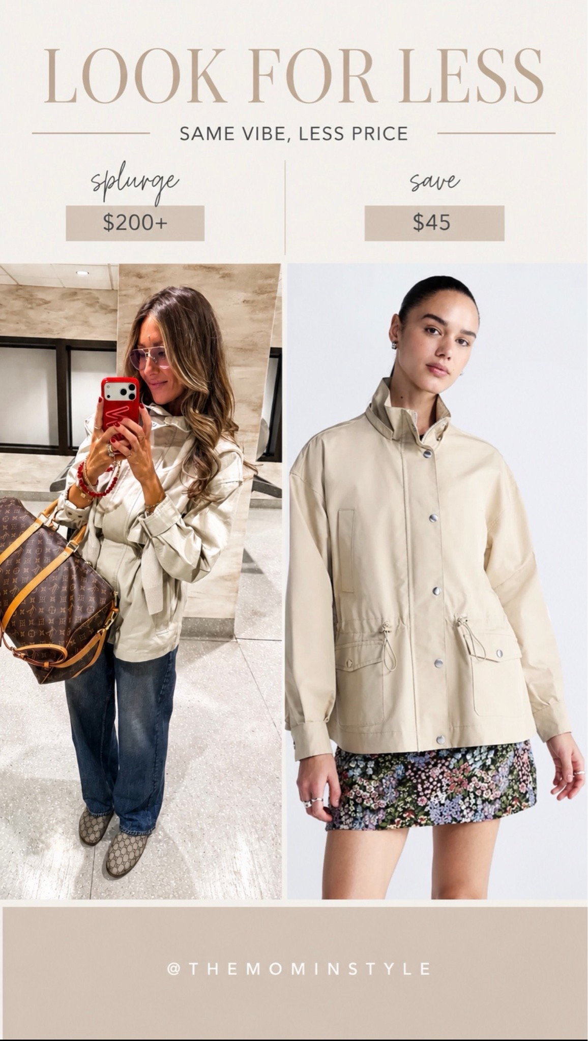 I bought this jacket earlier in the year. It’s super fabulous and amazing but it’s super pricey. There’s a similar option for $45 to get the look not exact but it’s similar! ￼

#LTKootd #LTKgrwm #LTKmomlife