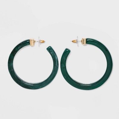 SUGARFIX by BaubleBar Glossy Resin Hoop Earrings | Target