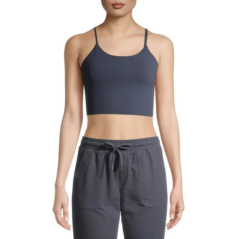Avia Low Impact Sports Crop with Shelf Bra and Removable Pads - Walmart.com | Walmart (US)