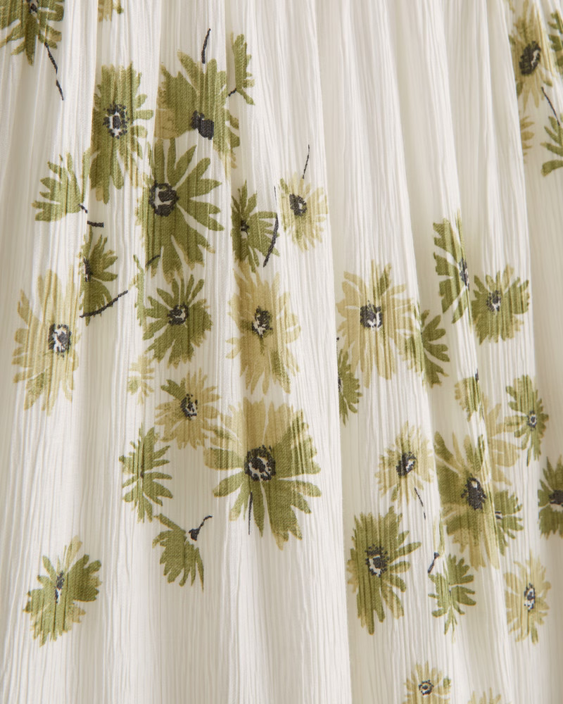 Women's Ruched Babydoll Maxi Dress | Women's Dresses & Jumpsuits | Abercrombie.com | Abercrombie & Fitch (US)