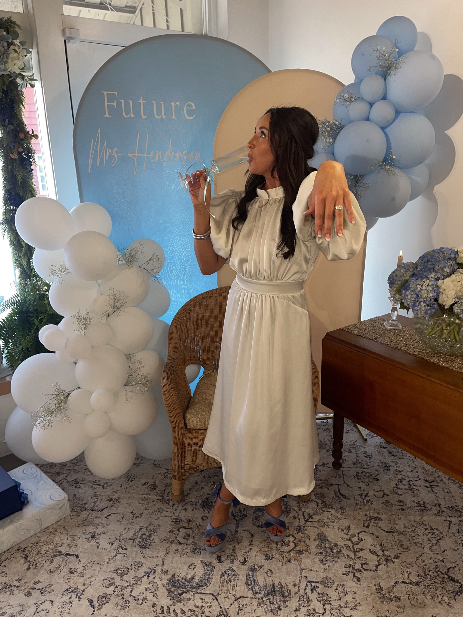 Bridal Shower 🩵 Linked similar shoes 

#LTKbeauty #LTKstyletip #LTKwedding