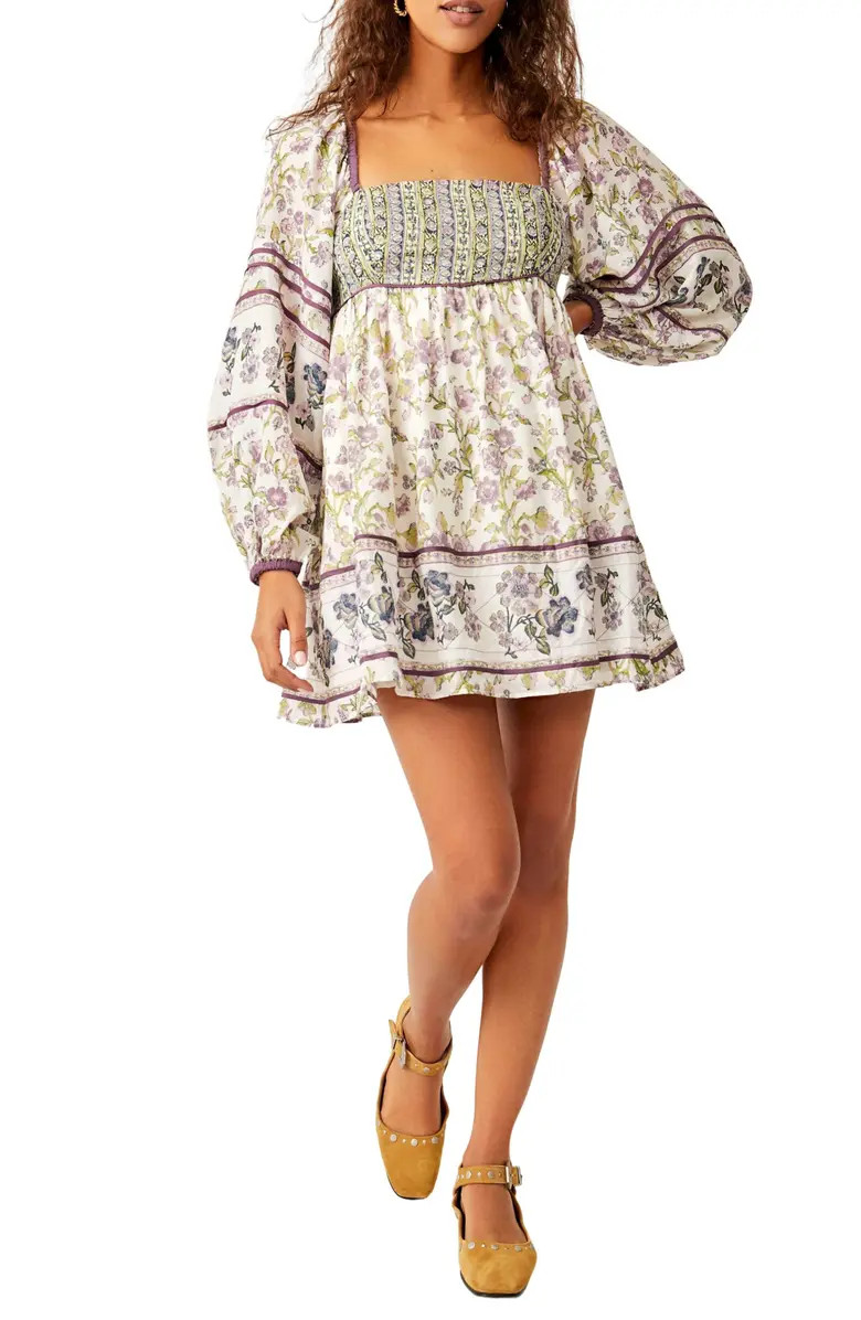 Endless Afternoon Print Long Sleeve Minidress | Nordstrom