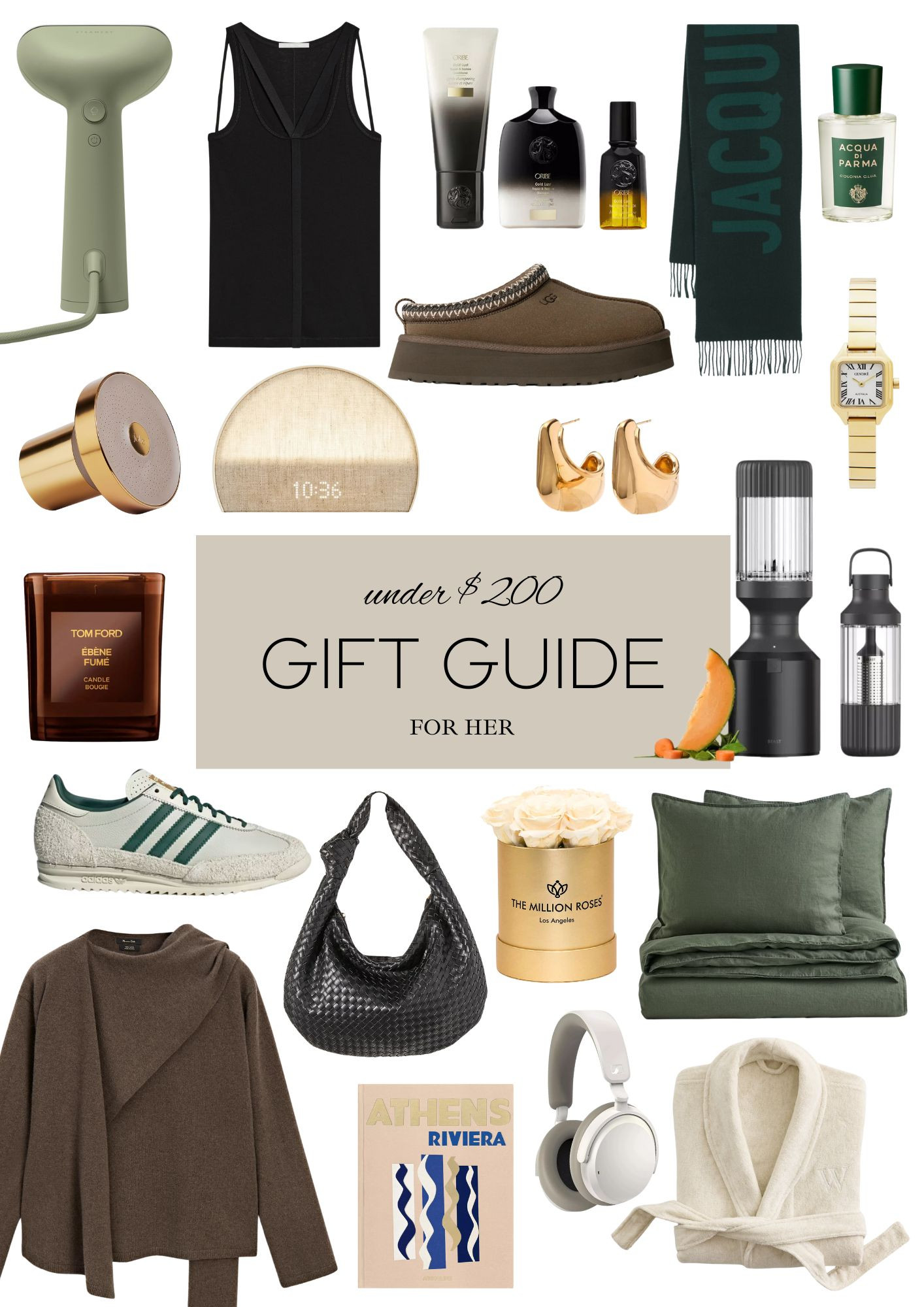 Gift Guide for Her: Luxe finds under $200! 🎁 From timeless pieces to cozy home accents, I’ve rounded up the best picks that won't break the bank. Plus, where possible, I’ve added other variations like colors and styles so you have more options to choose from. Happy gifting!




#LTKgiftguide