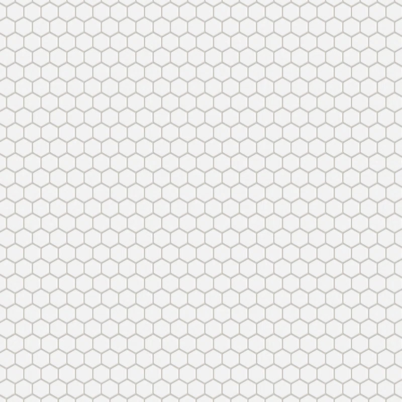 Metro 0.90" x 0.90" Hex Porcelain Mosaic Wall & Floor Tile | Wayfair North America