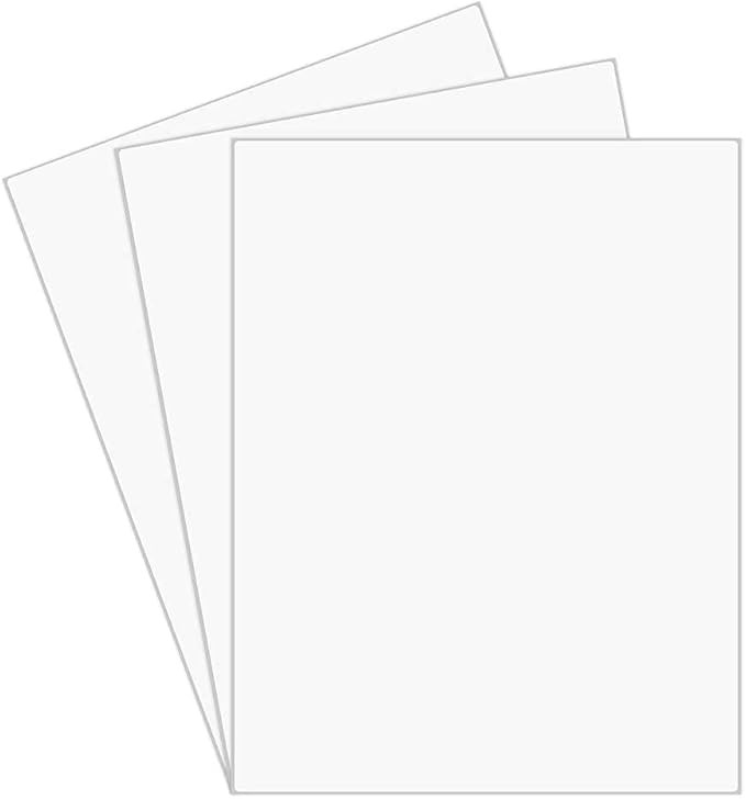 Essential 100 Laser Labels 8-1/2" X 11" Self Adhesive Shipping Labels Full-Sheet for Laser & Inkj... | Amazon (US)