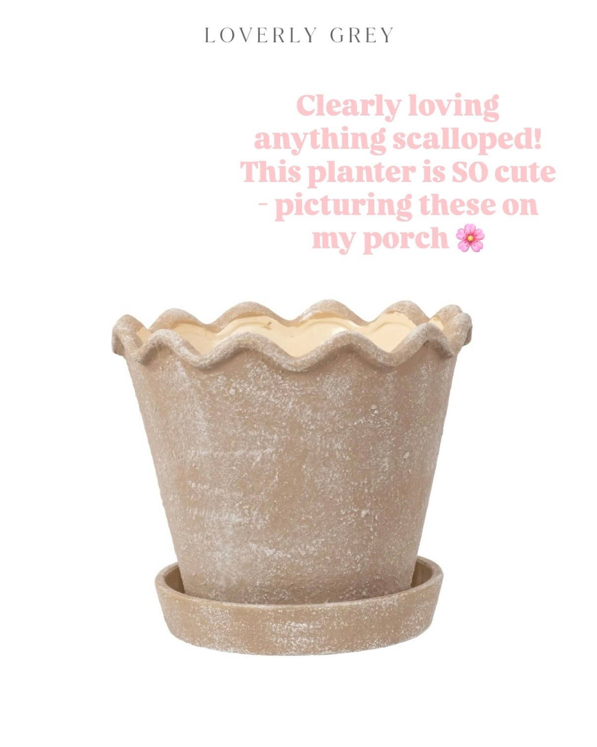 How cute is this scalloped planter?! Such a great Walmart find 👏🏼

Loverly Grey, Walmart find, scalloped planter, outdoor planter 

#LTKHome