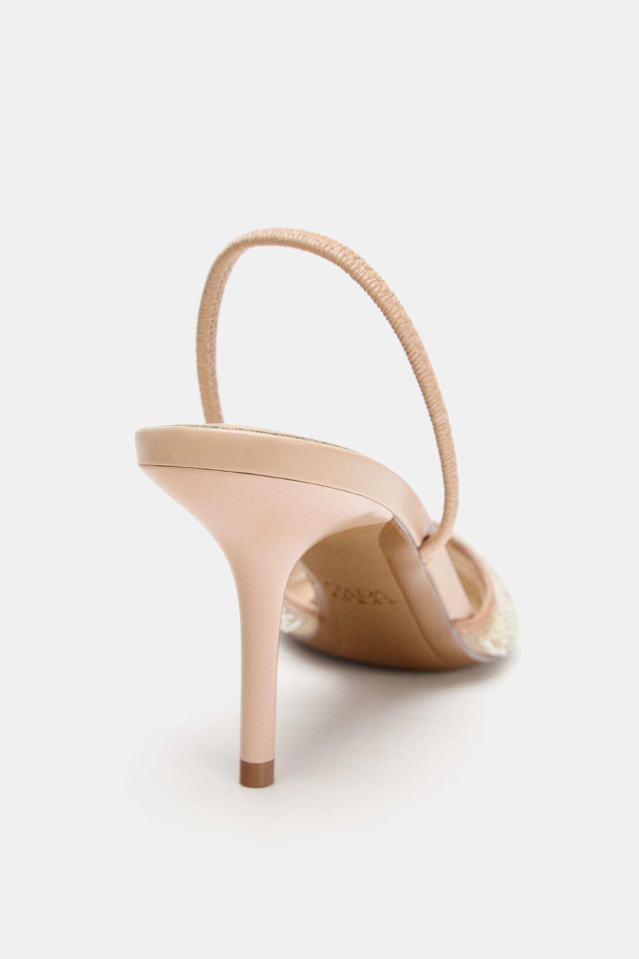 SPARKLY SLINGBACK HEELS | Zara US