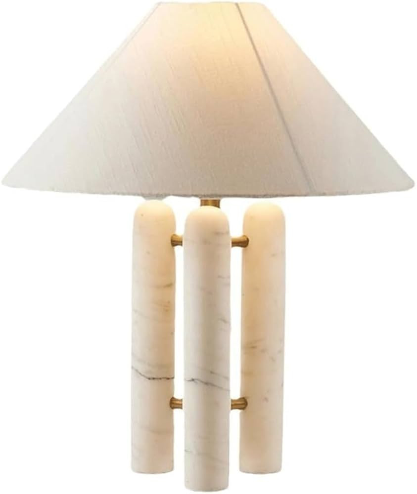 Postmodern Light Marble Fabric Desk Lamp Creative Art B&B Living Room Bedroom Desk Light Study Ro... | Amazon (US)