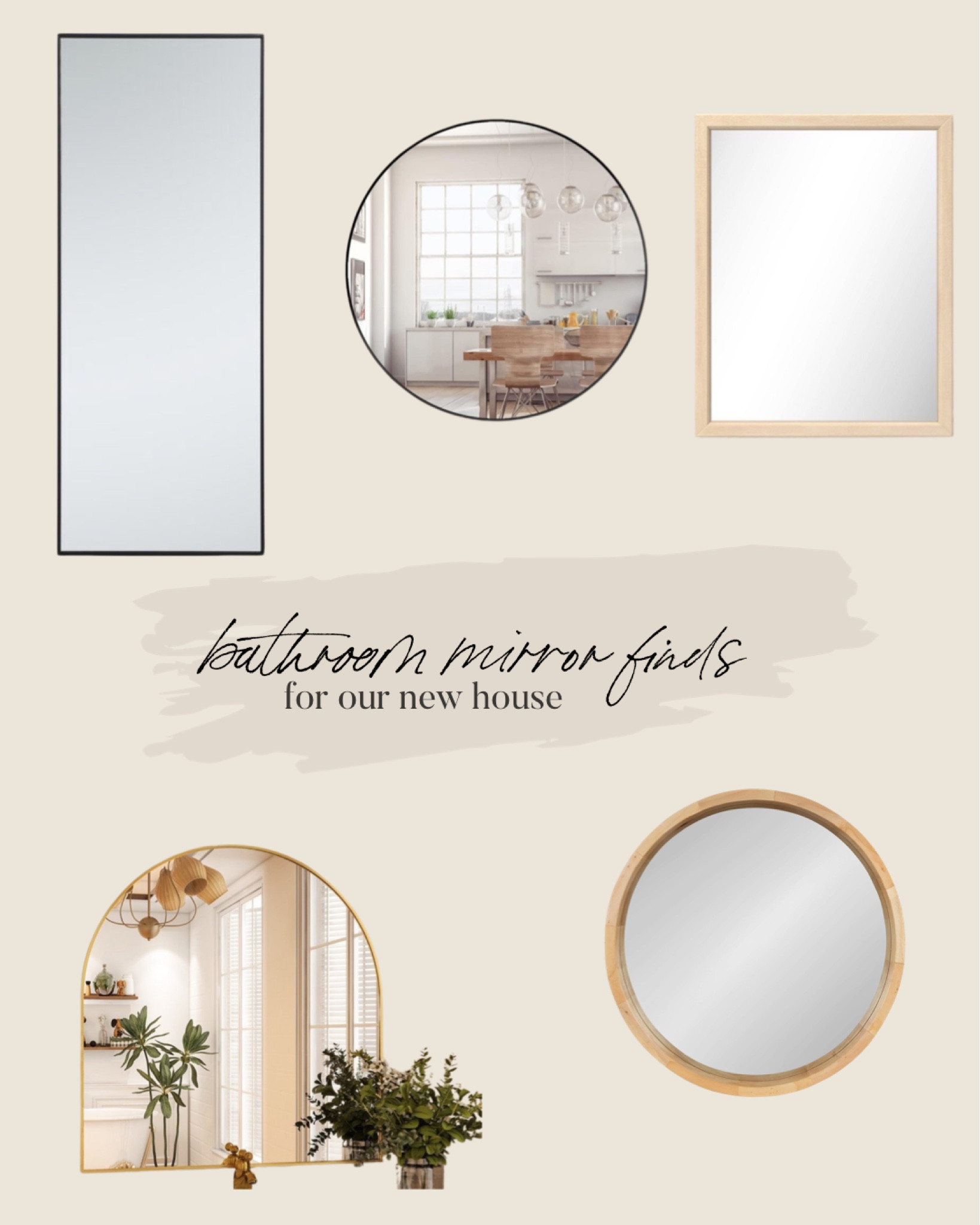 affordable bathroom mirror finds for our new house ✨💛🫶🏼

#LTKHome #LTKStyleTip #LTKSaleAlert